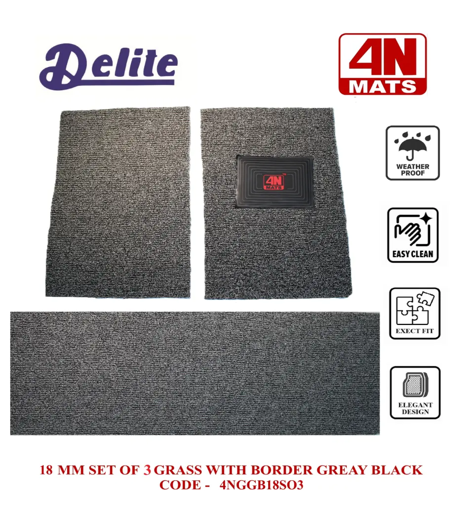 18 MM UNIVERSAL GRASS SET OF 3 GREY BLACK