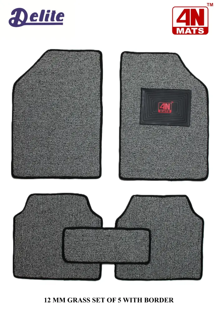 4N 12 MM GRASS WITH BORDER (GREAY BLACK ) ( 4N MATS )