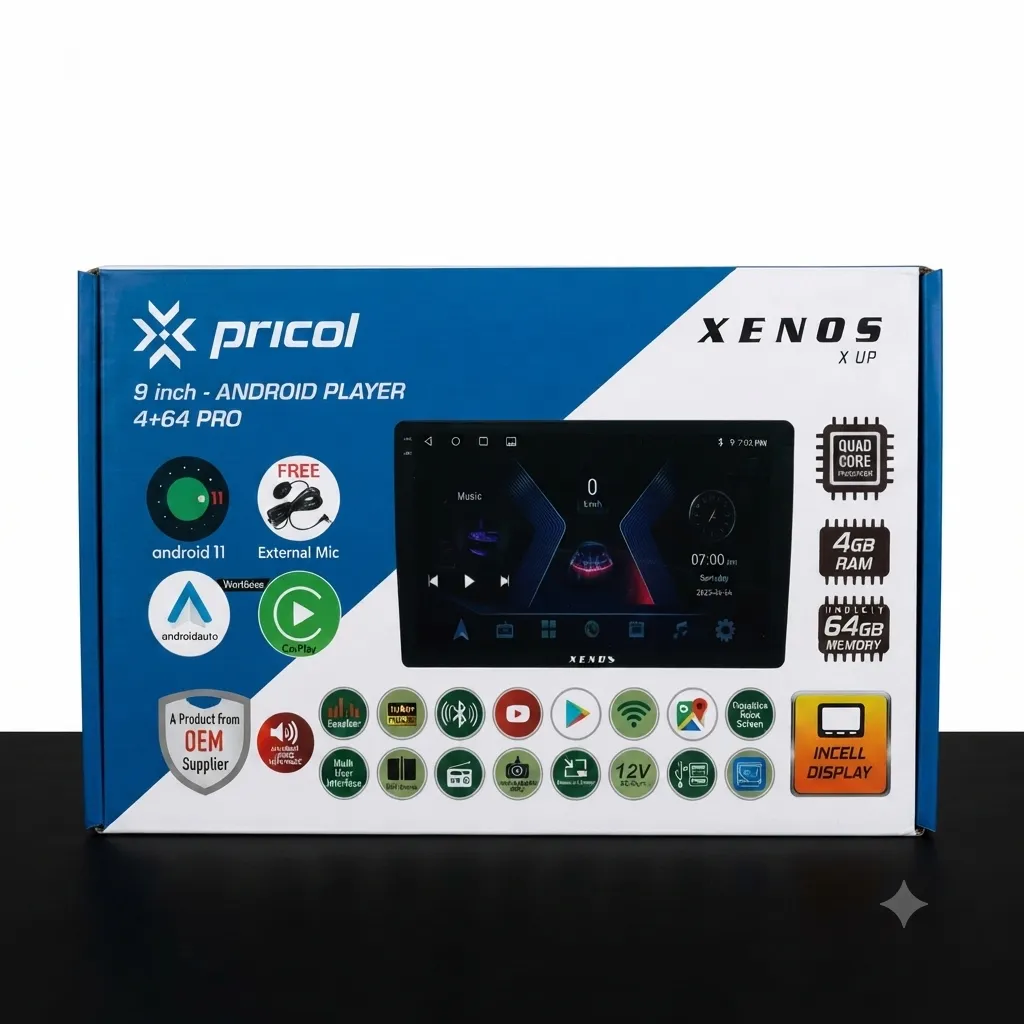 9 INCH - ANDROID PLAYER 4+64 PRO ( XENOS )