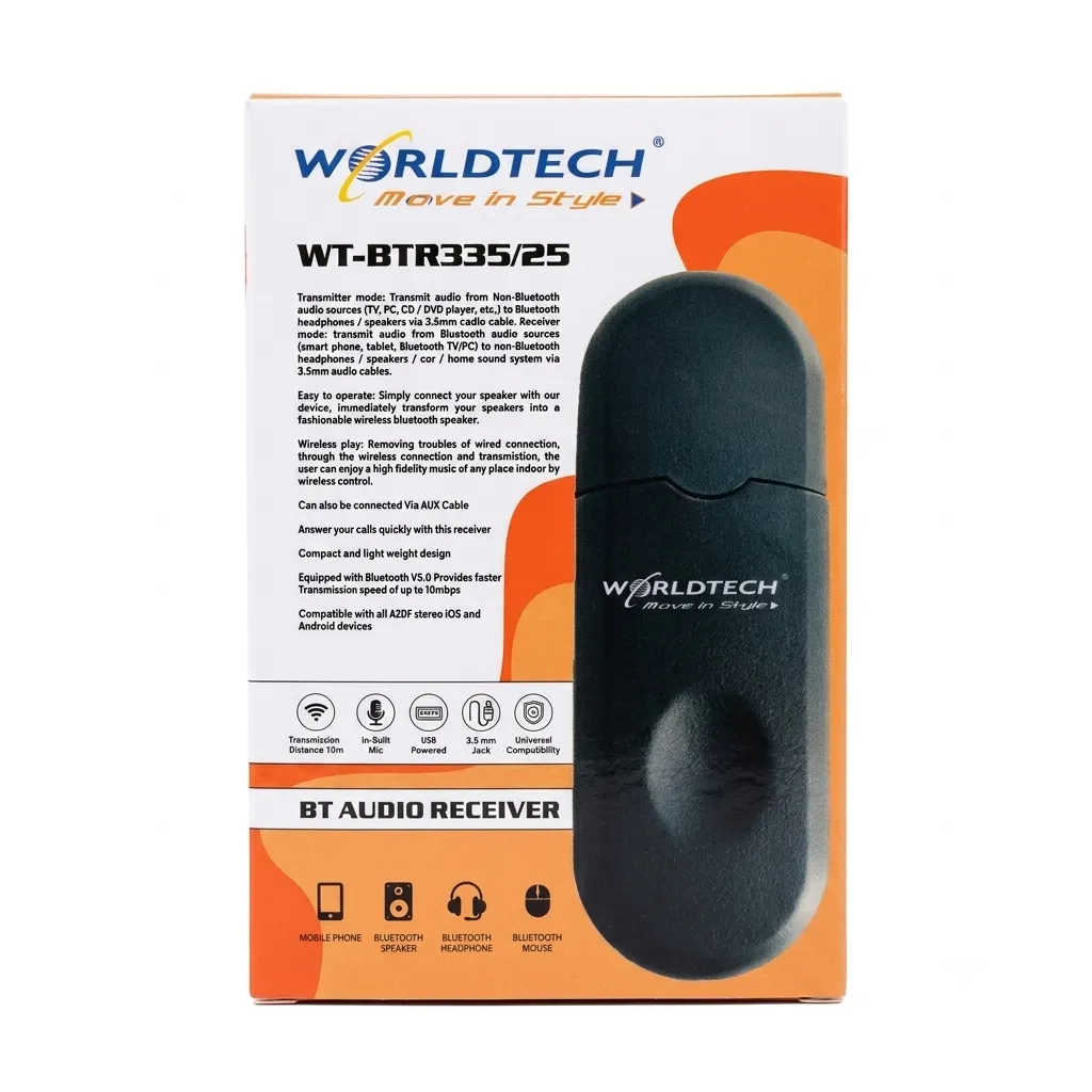 WORLDTECH BT AUDIO RECEIVER
