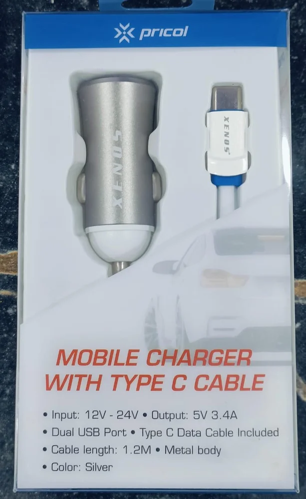 MOBILE CHARGER WITH TYPE C CABLE ( PRICOL )