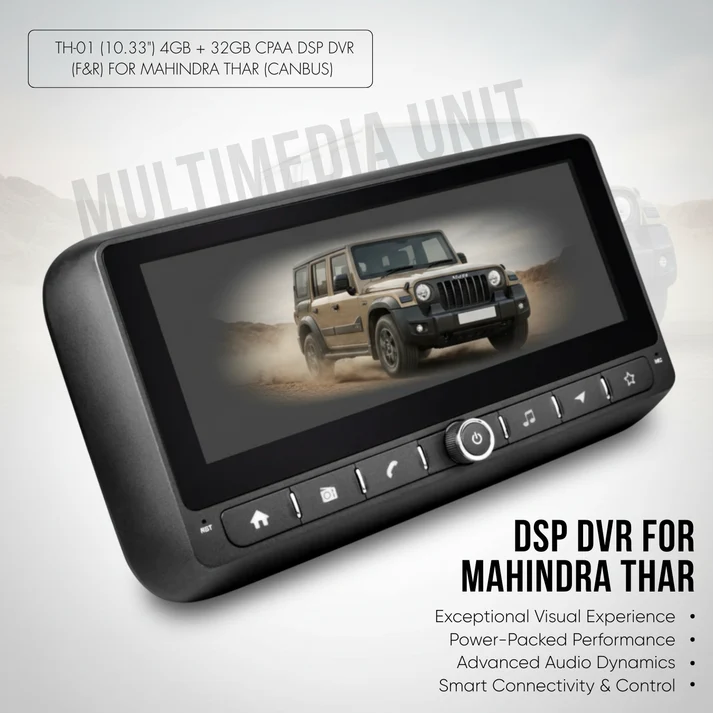 4GB + 32GB CPAA DSP DVR (F&R) for MAHINDRA THAR ( MOCO )