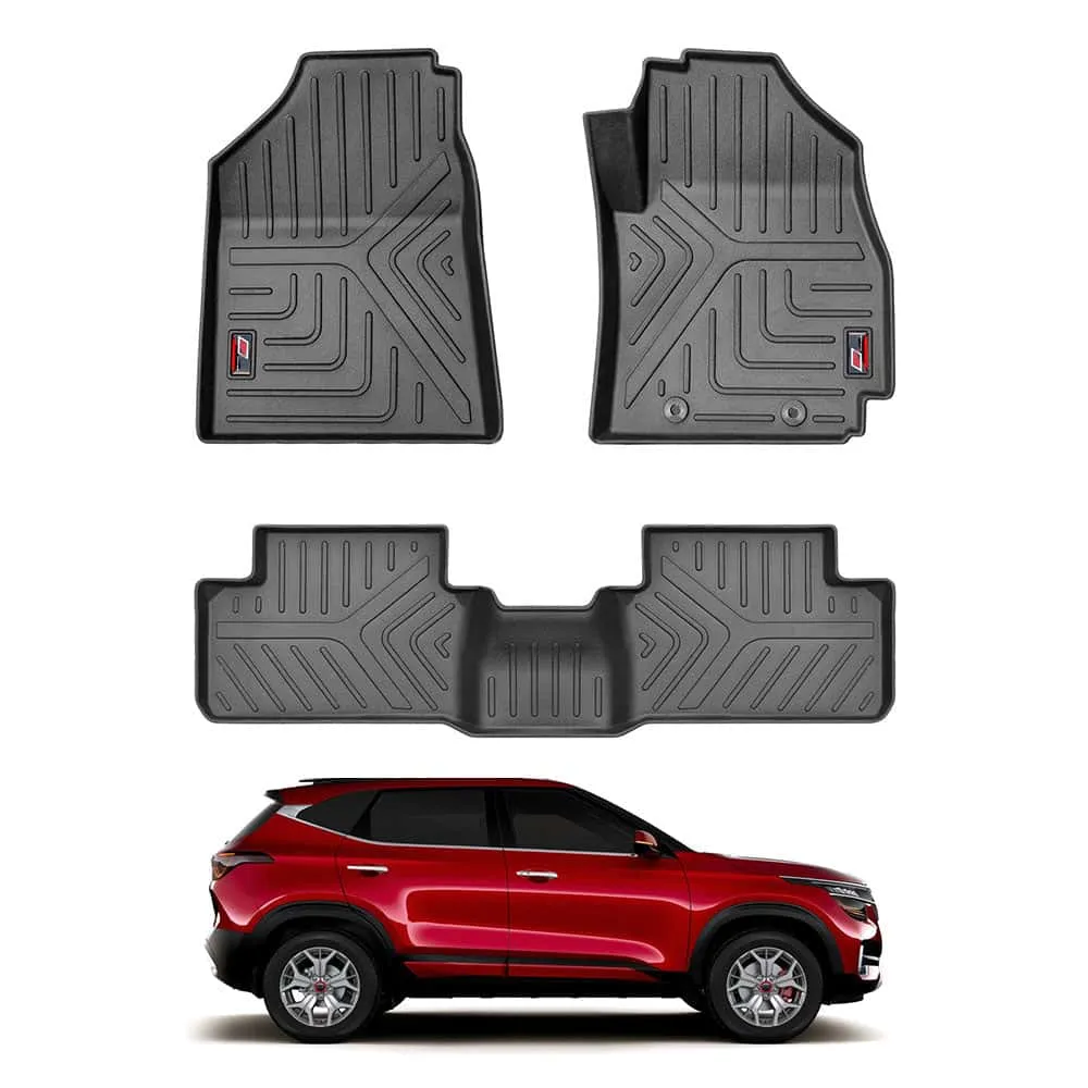GFX Life Long Car Floor Mats For KIA Seltos (2019-2023) ( GALIO )