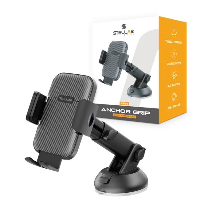 XH-07 ANCHOR GRIP — Dual Mount Gravity Lock Car Mobile Holder SKU: XH-07 ( STELLAR )