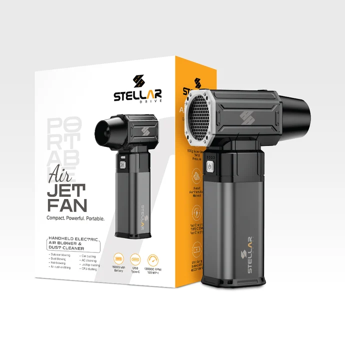 AIR JET FAN — 130,000 RPM Cordless Turbo Air Blower | 16000 mAh ( STELLAR )
