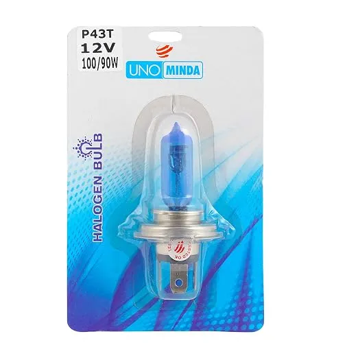 Uno Minda Cb-1005 H4-P43 Halogen Cool Blue Bulb, 12V,100/90W For Maruti 800 ( UNO MINDA )