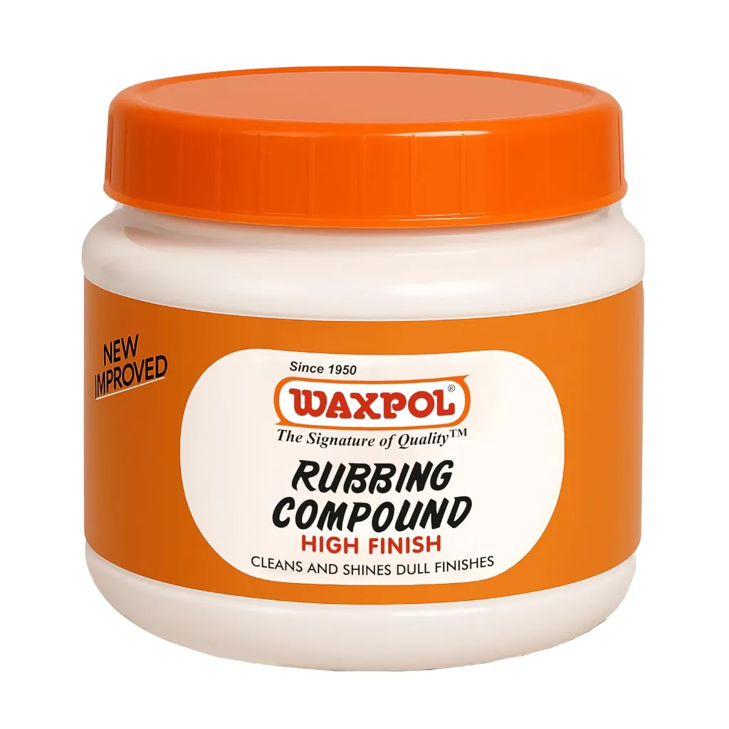 Waxpol Rubbing Compound High Finish 500 g For Removes Deep Scratches, Sandpaper Marks, Swirls & Hologram, Enhances Paint Finish, Silicone-Free