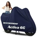 100% Waterproof Activa 6g Bike Cover | Polyester (Blue)