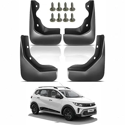 Car Mud Guards/Mud Flaps | Durable Splash Protection for Front & Rear Wheels | All-Weather Vehicle Accessory