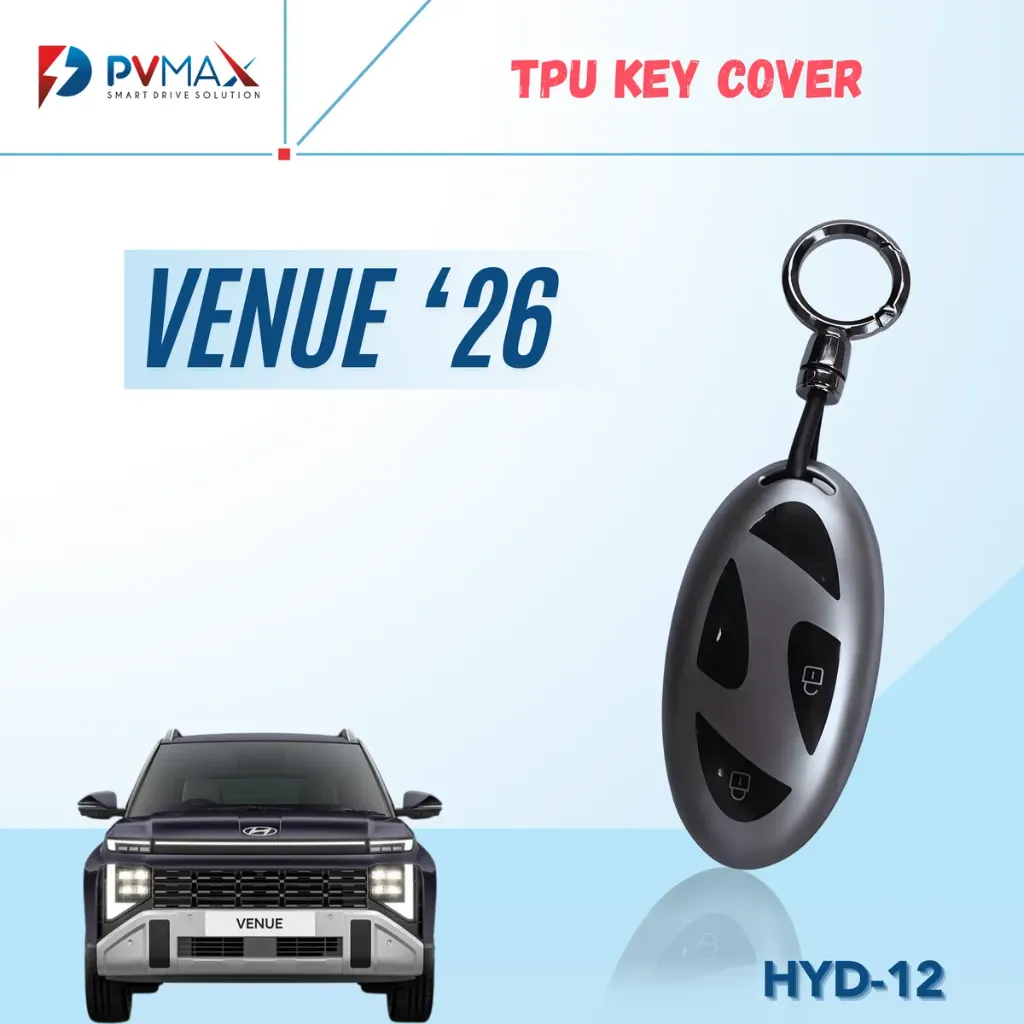PREMIUM TPU CAR KEY COVER AND METAL KEYCHAIN ( PV MAX )