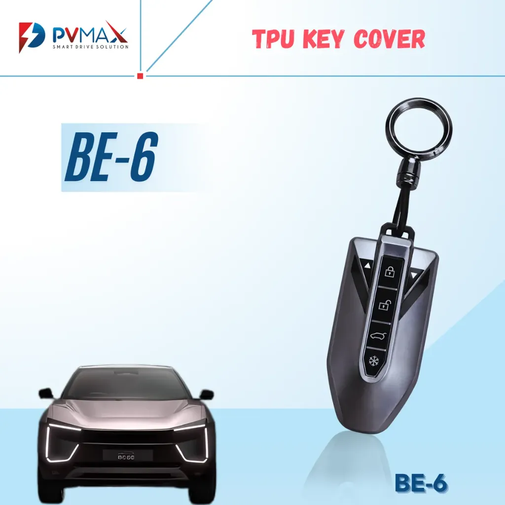 PREMIUM TPU CAR KEY COVER AND METAL KEYCHAIN ( PV MAX )
