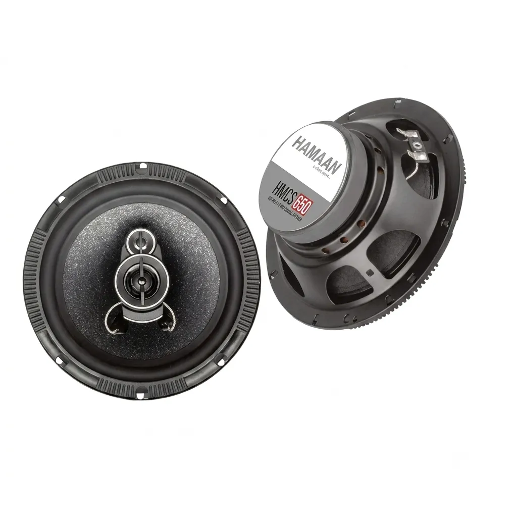Hamaan HMCS-650 Left and Right 6.5-inch 3- Way Coaxial Car Speakers (Pack of 2) ( HAMAAN )