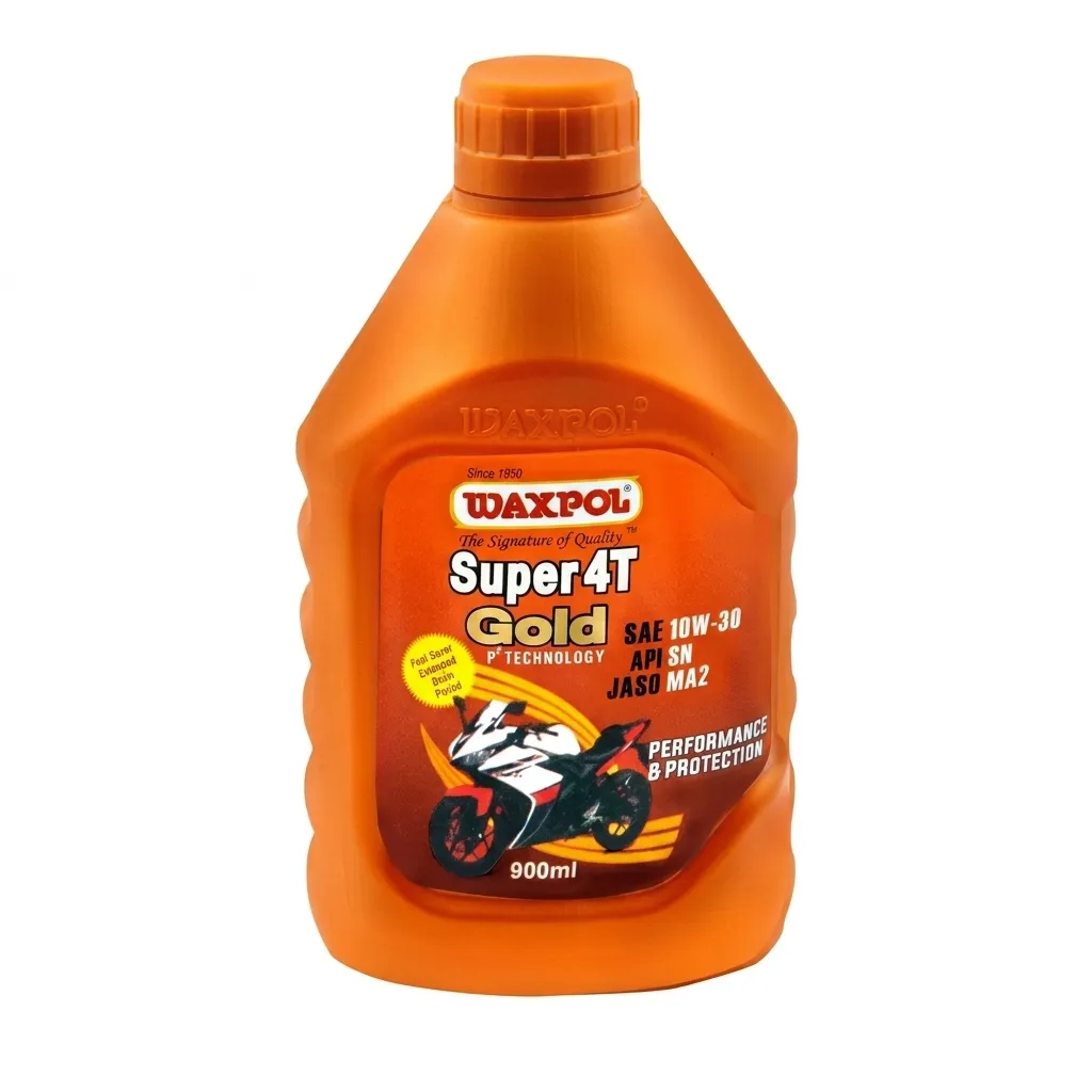 Waxpol 4T Gold Bike Engine Oil 10W30 SN MA2 (900 ml) ( WAXPOL )