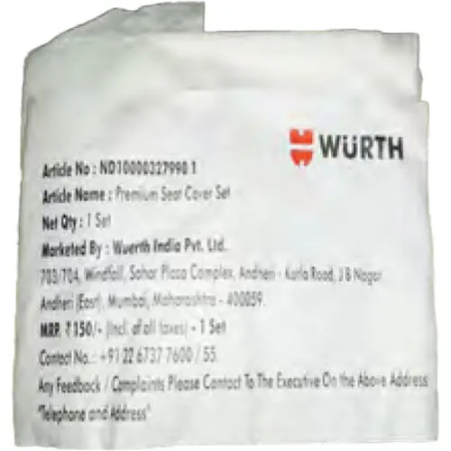 WURTH PREMIUM SEAT COVER SET